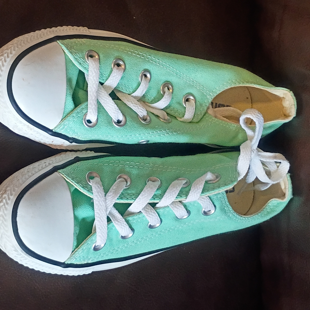 Converse Mint Green Canvas Sneakers